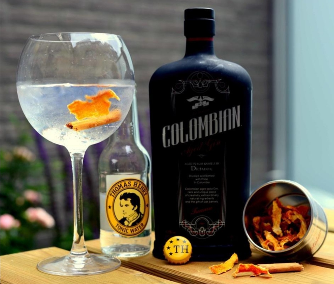 colombian aged gin tonic