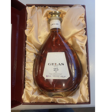 Gélas 25 years decanter in koffer