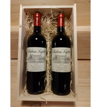 Wijnkist met 2 x Château Lafitte - Côtes de Bordeaux (rood)
